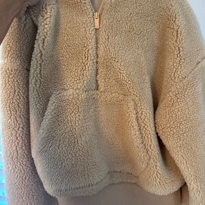 Alo fuzzy half zip pullover